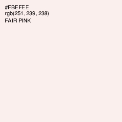 #FBEFEE - Fair Pink Color Image
